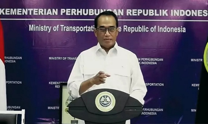 Tangkapan layar - Menteri Perhubungan Budi Karya Sumadi